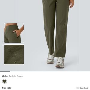 HALARA Olive Green Straight Leg Pants